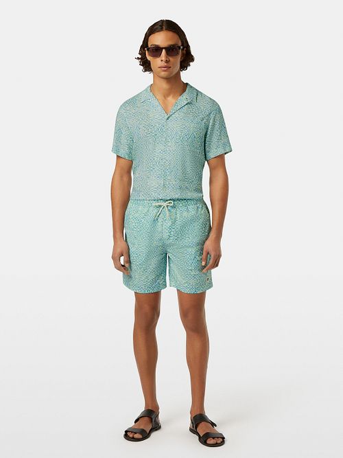 Kąpielówki Scotch & Soda w kolorze zielonym Model / Voorkant