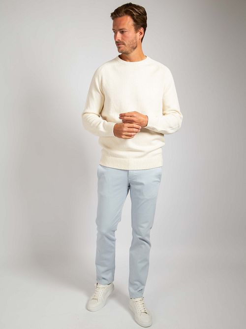 Sweter Suitable Raw w kolorze ecru Model / Voorkant
