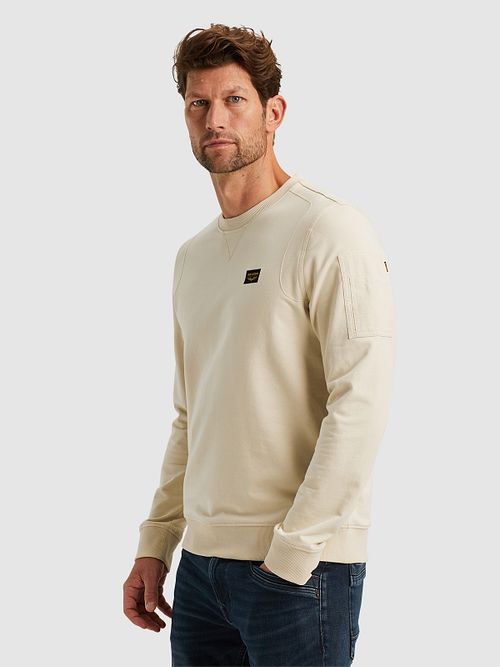 Sweter PME Legend American Classic w kolorze ecru Model / Zijkant