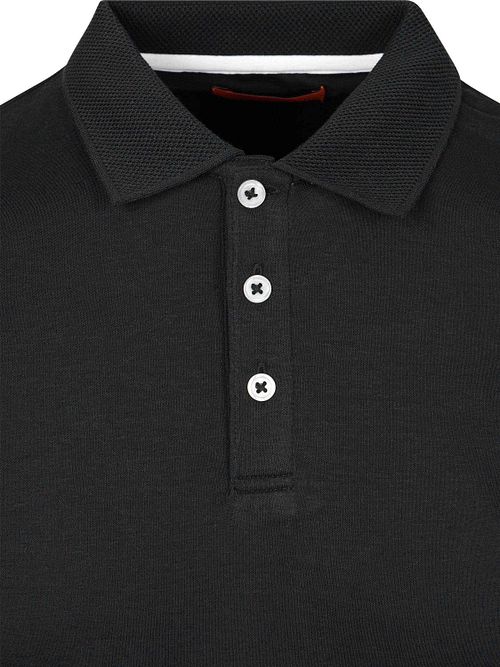 Suitable Boris Poloshirt Zwart Product / Detail