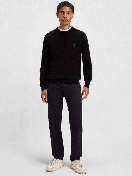 BOSS Pullover Kanovano Zwart Model / Voorkant