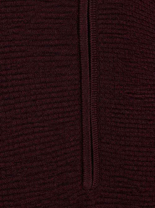 R2 Pullover Halfzip Structured Bordeaux Product / Detail