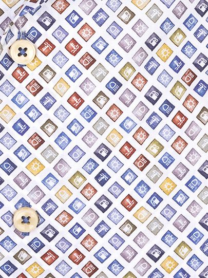 R2 Skjorte Trykk Dashboard Multifarge Product / Detail