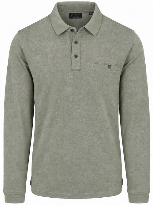 CASAMODA Longsleeve Polo Structure Green Product
