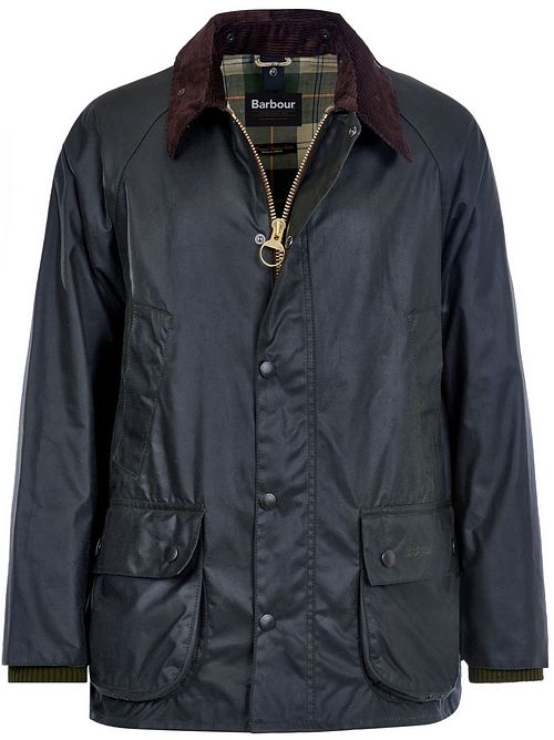 Chaqueta encerada Barbour Bedale en verde oscuro Product
