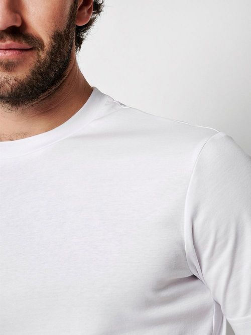 Desoto Solid Camiseta White Model / Detail