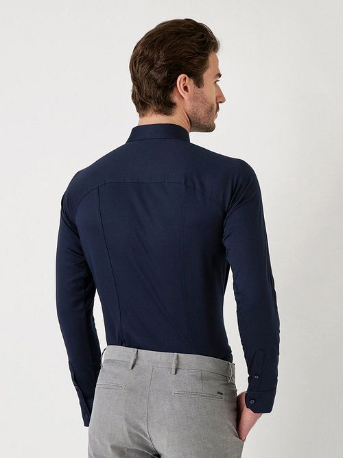 Desoto Skjorta Kent Navy Model / Achterkant