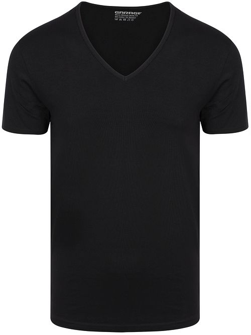 Garage Stretch Basic nero con profondo scollo a V Product