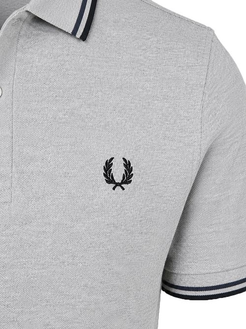 Fred Perry Polo Tipped M3600 Grijs 88C