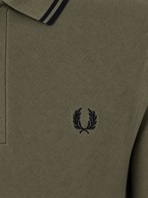 Fred Perry Polo Tipped M3600 Groen Z50