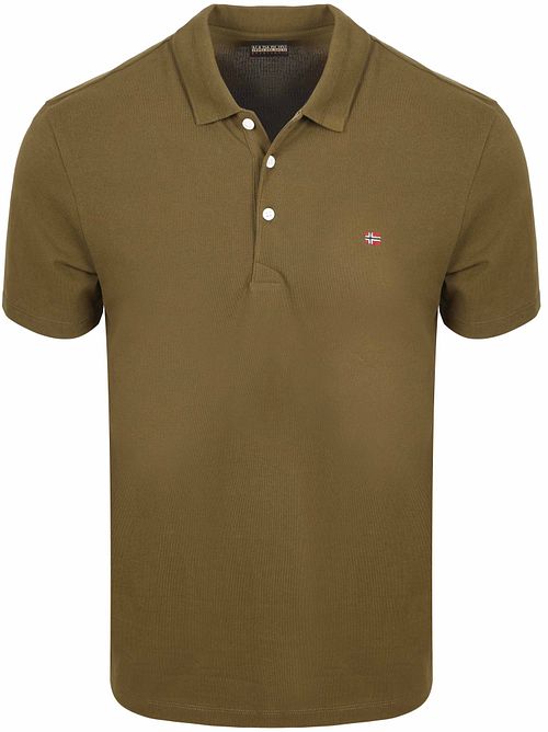 Koszulka polo Napapijri Ealis w kolorze oliwkowym Product