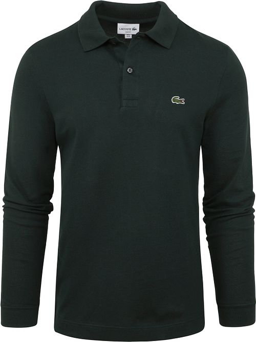Lacoste Polo Shirt Med Lange Ærmer Mørkegrøn Product