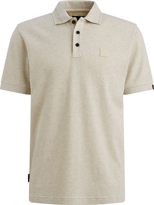 PME Legend Polo Shirt Popcorn Jersey Ecru