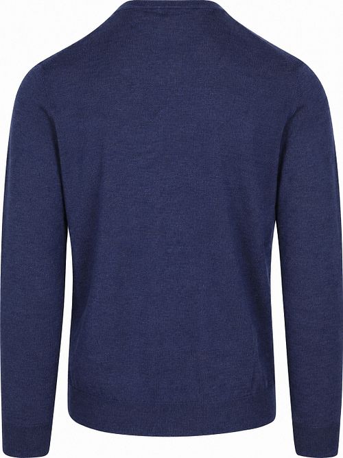 Profuomo Pullover Merino Wool Royal Blue