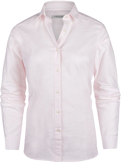 Steppin' Out Blouse Lauren Oxford Strepen Roze Product