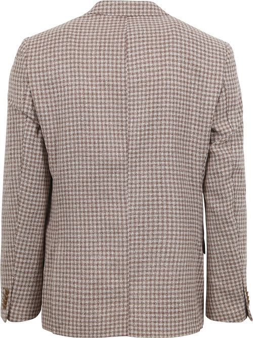 Suitable Blazer a quadri Grou beige Product / Achterkant