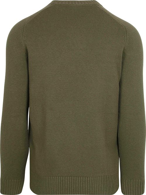 Suitable Pullover Raw Olijfgroen Product / Achterkant