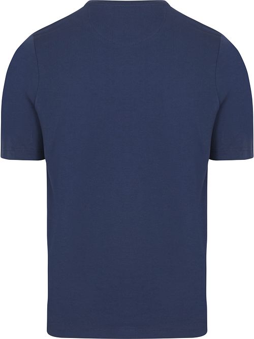 Suitable Respect T-shirt Jim Denim Blauw Product / Achterkant