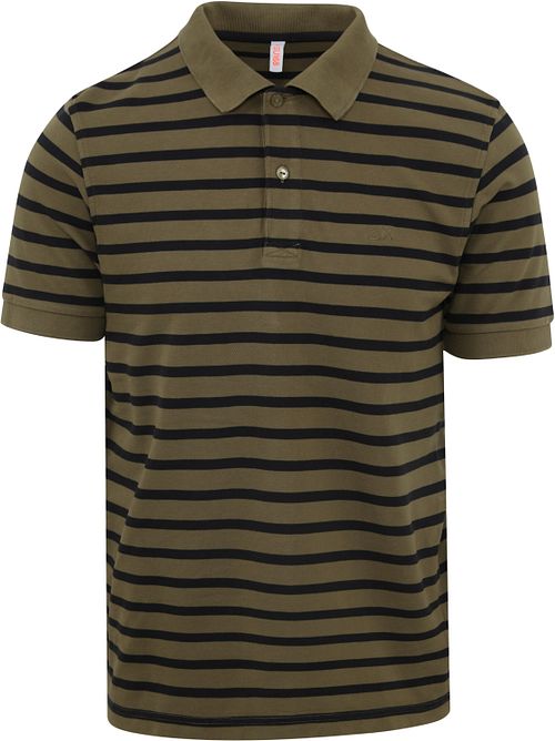 Sun68 Poloshirt Striber Grøn Product