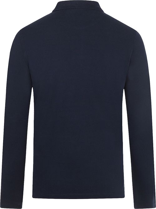 Polo McGregor de manga larga en azul marino Product / Achterkant