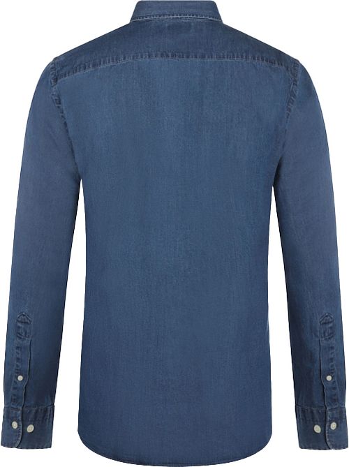 Camicia chambray indaco McGregor Product / Achterkant
