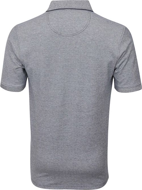 Casa Moda Polo Stretch Melange Mørkeblå Product / Achterkant