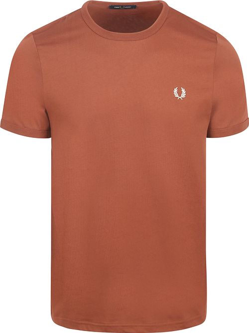 Fred Perry Ringer T-Shirt Brun S54 Product
