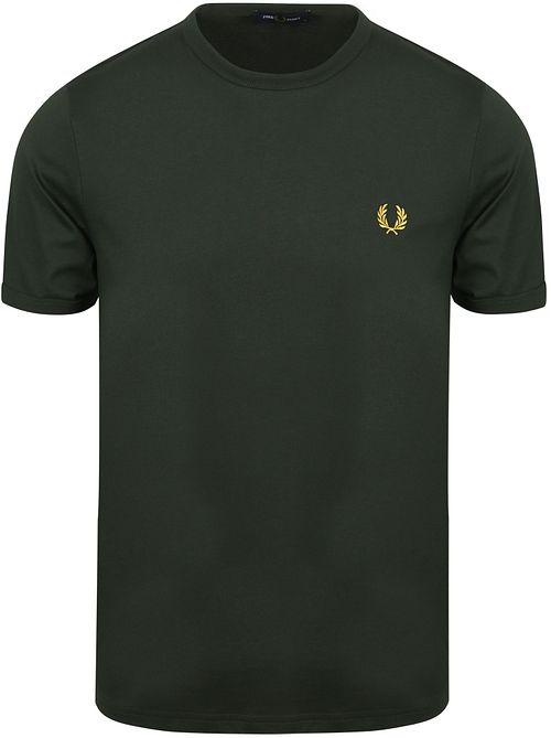 Fred Perry Ringer T-skjorte Grønn X89 Product