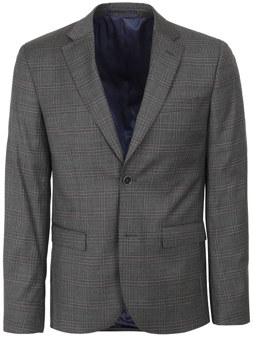 Suitable Abito Toulon in lana a quadri grigio marrone Product