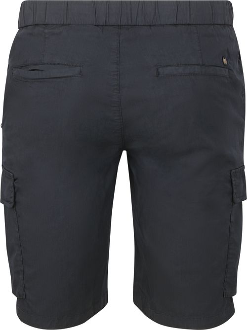 No Excess Kort Stretch Cargo marineblå Model / Achterkant