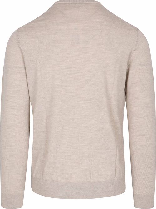 Profuomo Pullover Merino Wool Beige