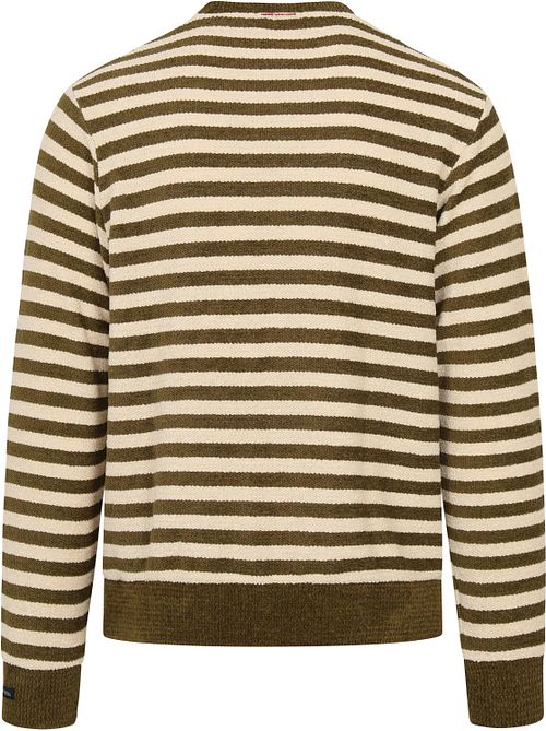 Scotch and Soda Sweater Dunkelgrün Product / Achterkant