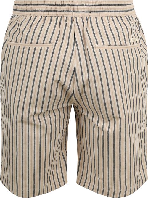 Scotch and Soda Yndlings short stribet beige Product / Achterkant