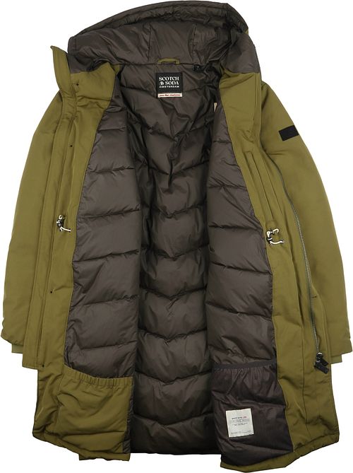 Scotch & Soda Parka Jacka Olivgrön Product / Detail