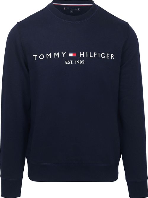 Sweter Tommy Hilfiger z logo w kolorze ciemnogranatowym Product