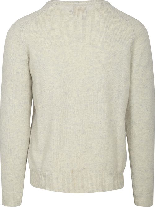 Sweter Steppin' Out z dekoltem w serek z jagnięcej wełny w odcieniu greige Product / Achterkant