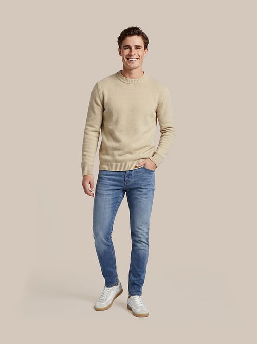Suitable Jersey Bouclé Beige Model / Voorkant