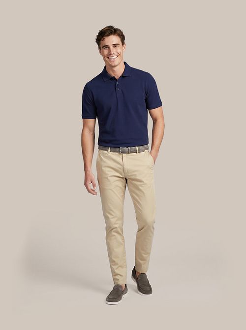 Suitable Respekt Polo Tiger Marinblå Model / Voorkant
