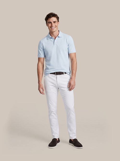 Suitable Respekt Polo Tiger Ljusblå Model / Voorkant