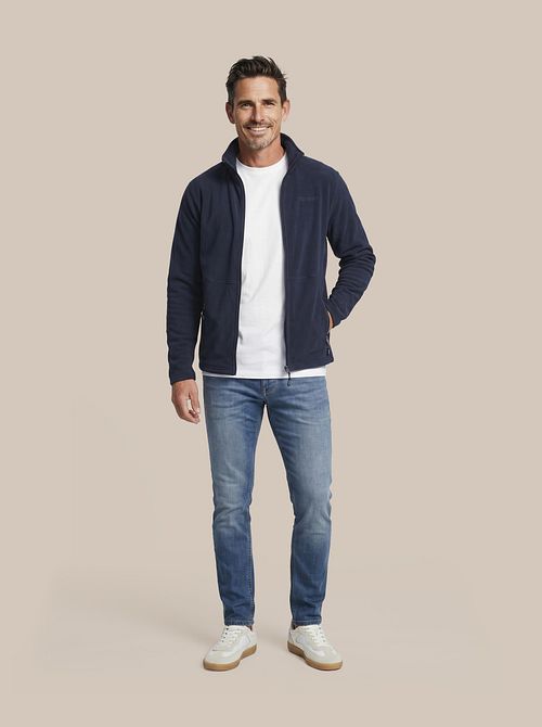 Giacca in fleece Miracle di Tenson blu scuro Model / Voorkant