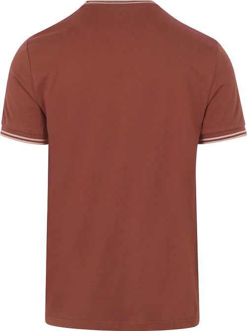 Fred Perry Twin Tipped T-shirt Mursten Product / Achterkant