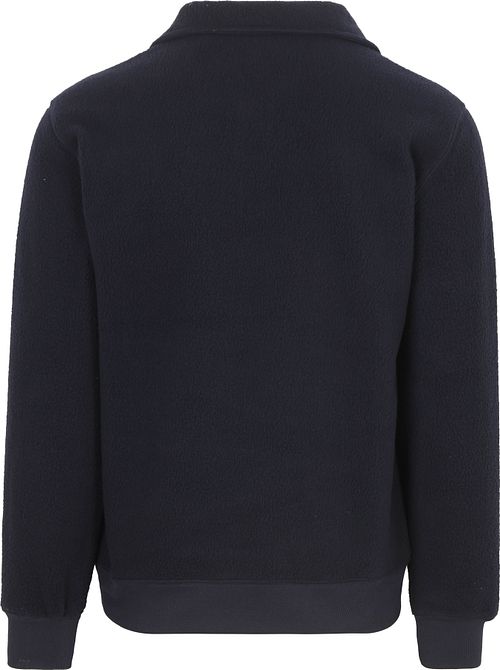 GANT Maglione Half-Zip in fleece blu navy Product / Achterkant