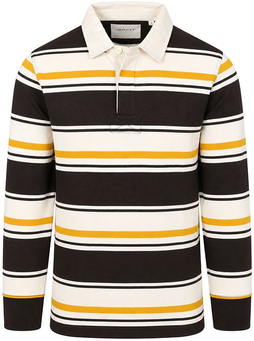 Gant Rugger Polo Multi Striped Braun-Gelb