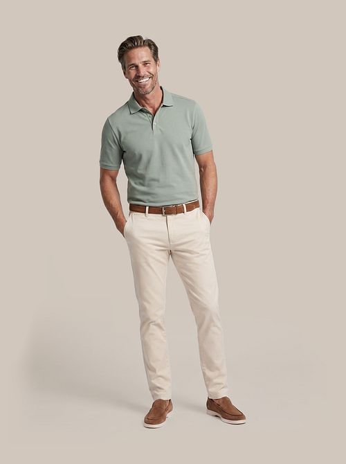 Suitable Respekt Polo Tiger Grön Model / Voorkant
