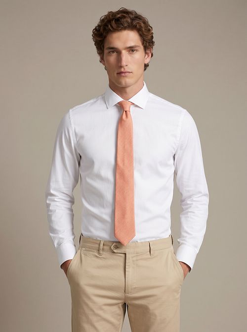 K81-8 100% Silk Tie Orange Delave