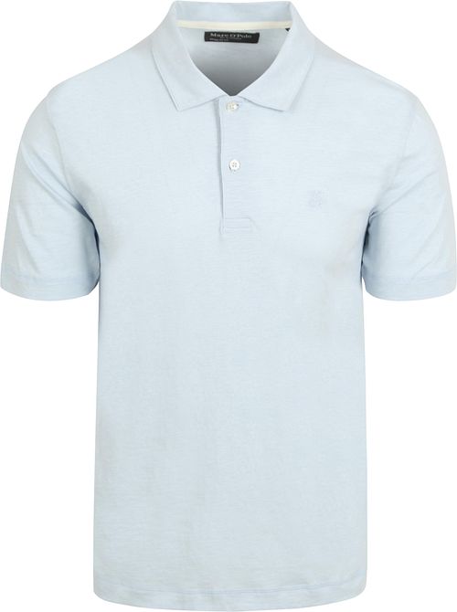 Marc O'Polo Poloshirt Slubs Starlight Blauw Product