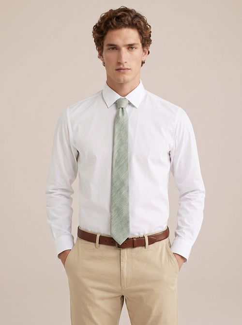 K81-21 100% Silk Tie light green del