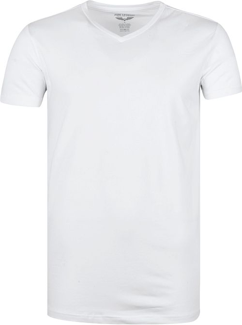 PME Legend Basic T-Shirt 2-Pack cuello de pico blanco Product / Detail