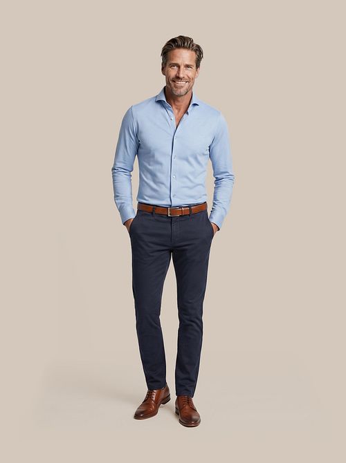 Suitable Sorona Camisa Elegante Mid Blue Model / Voorkant