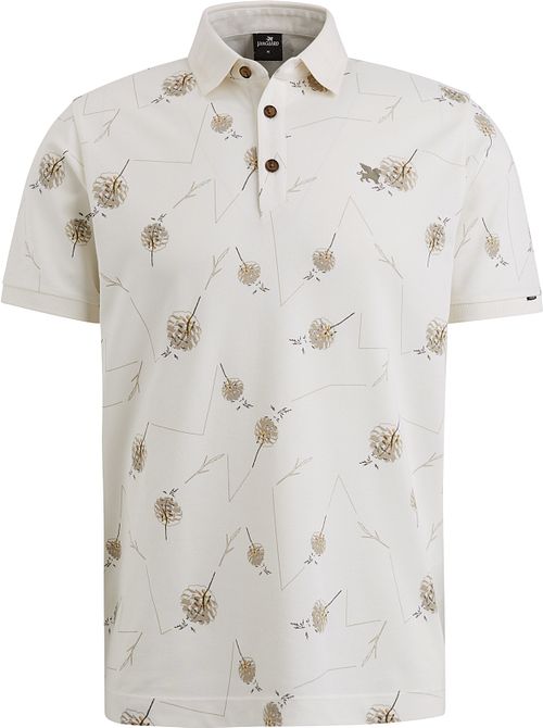 Vanguard Poloshirt med tryk Ecru Product